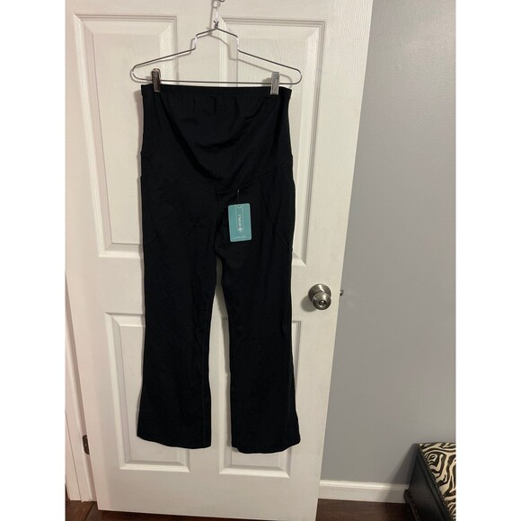 JOYSPELS  Maternity Leggings Black Size L New With Tags - Picture 1 of 10